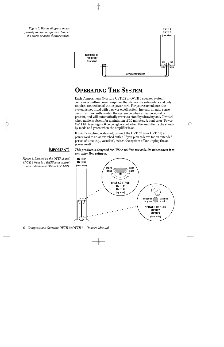 Perating, Ystem | Infinity OVTR 2 User Manual | Page 8 / 15