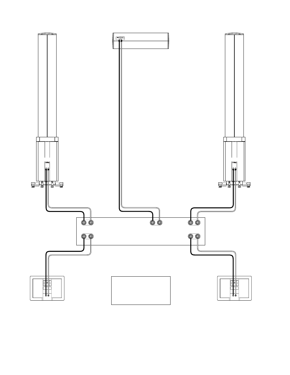 A/v receiver (rear panel), Important! in dolby digital / ac-3, Set surround channels to small | Center front right qps-1 surround right, Qps-1 surround left, Front left | Infinity QPS1 User Manual | Page 7 / 10