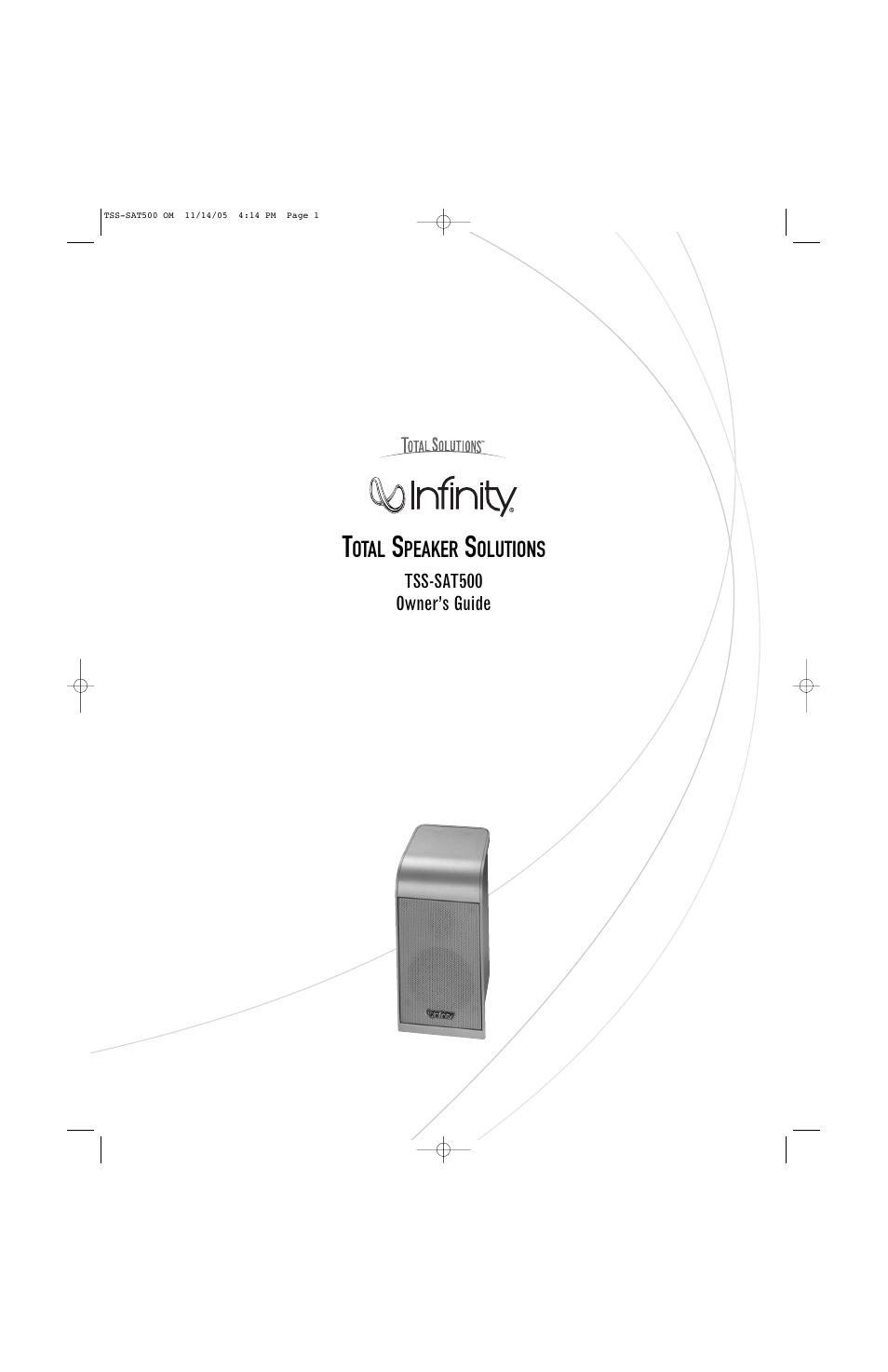 Infinity TSS-SAT500 User Manual | 8 pages