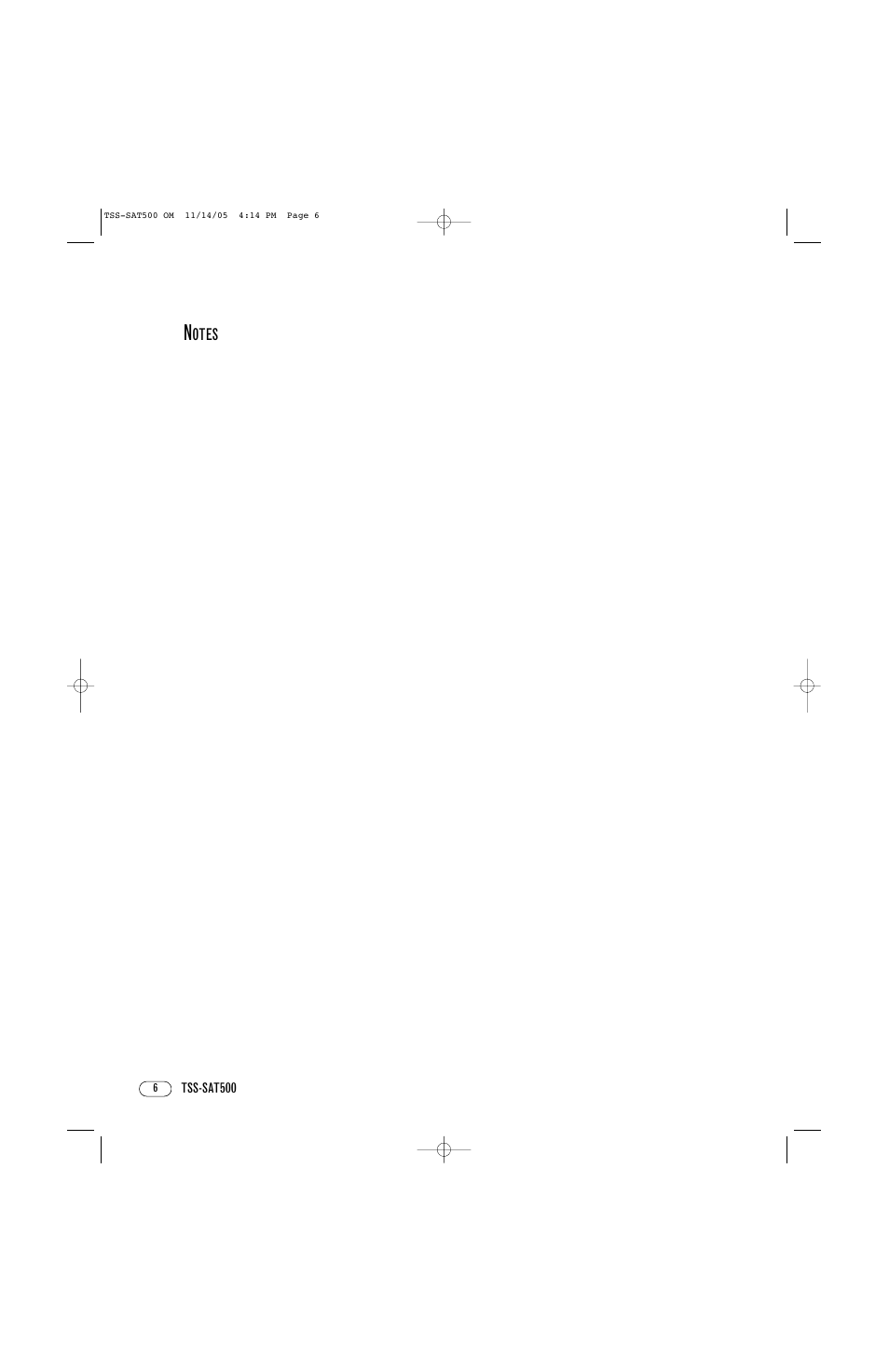 Infinity TSS-SAT500 User Manual | Page 6 / 8