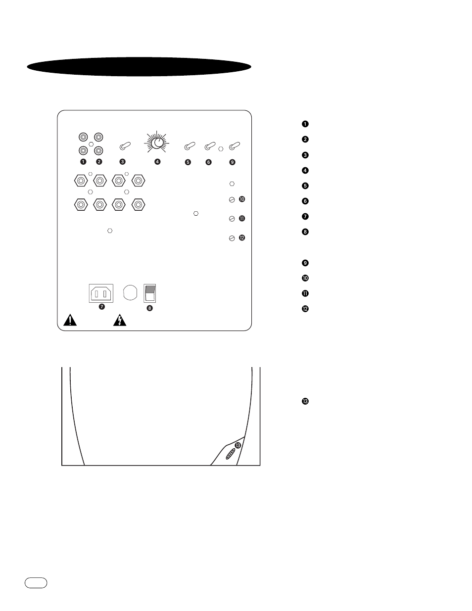 Ontrols and, Onnections, Interlude il100 | Il120, Rear panel, Front panel | Infinity IL100s User Manual | Page 6 / 12