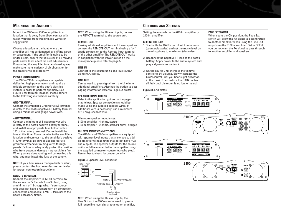 Infinity Wakeboard Tower Sound System 2100m User Manual | Page 4 / 8