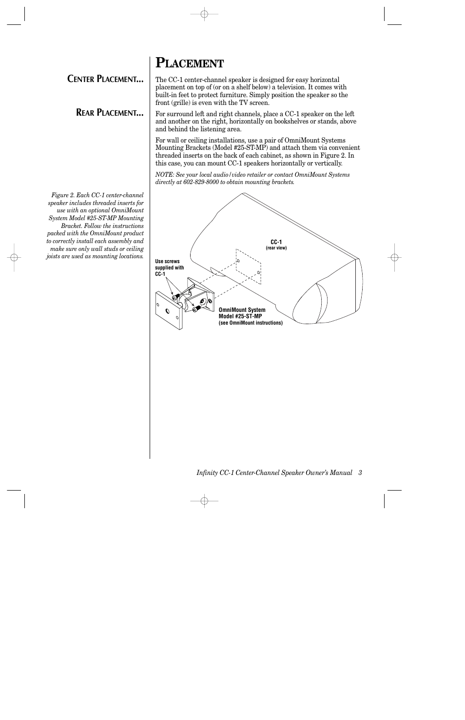 Lacement | Infinity CC-1 User Manual | Page 4 / 10