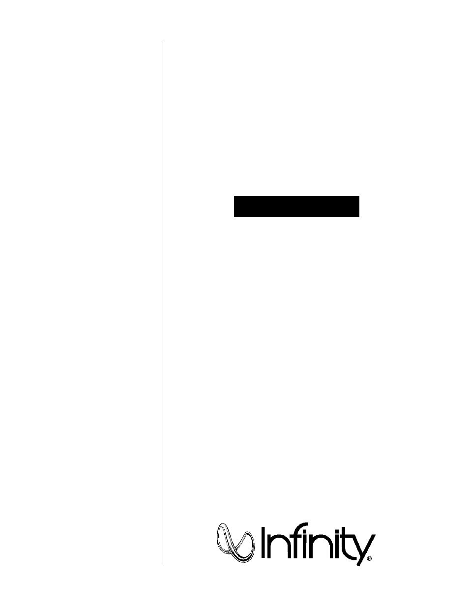 Infinity REFERENCE STANDARD RS 2 User Manual | 8 pages