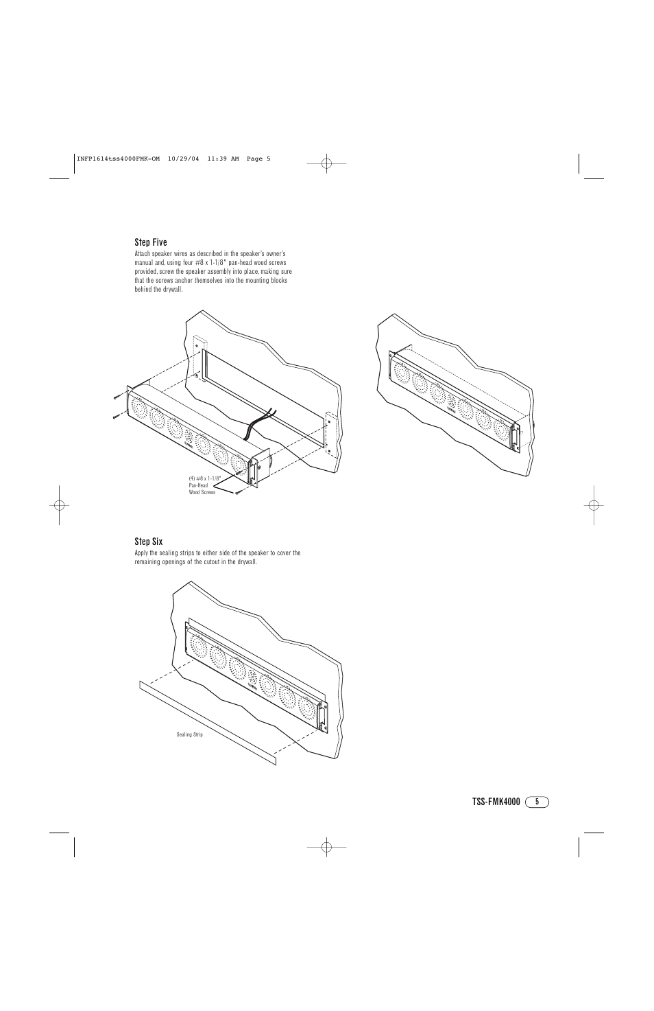 Infinity TSS-FMK4000 User Manual | Page 5 / 8