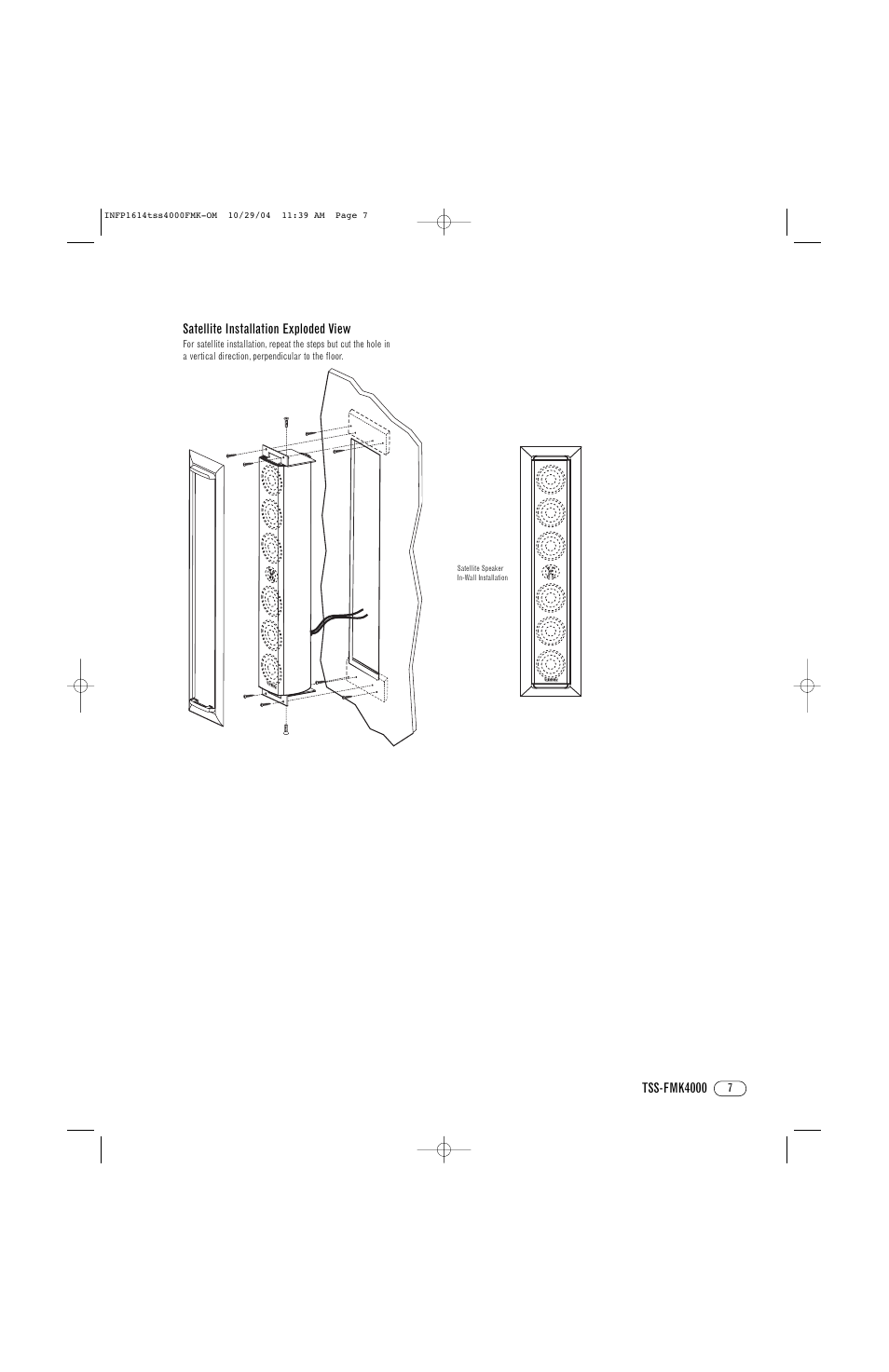 Infinity TSS-FMK4000 User Manual | Page 7 / 8