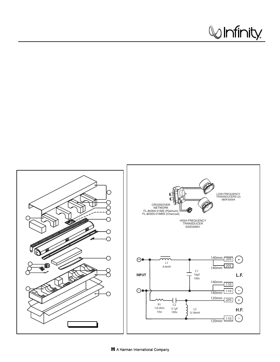 Infinity TSS 3-IN-1 User Manual | 2 pages