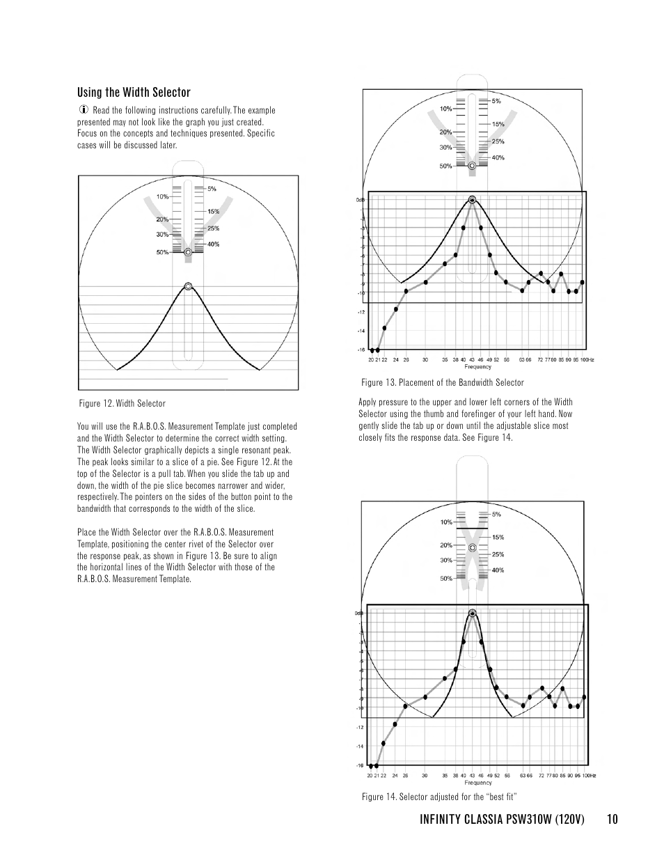 Infinity CLASSIA PSW310W User Manual | Page 13 / 24