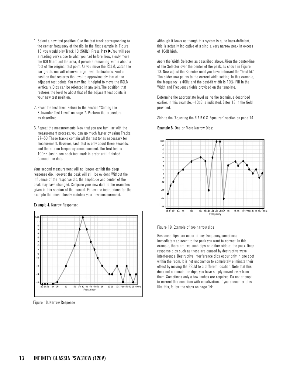 Infinity CLASSIA PSW310W User Manual | Page 16 / 24