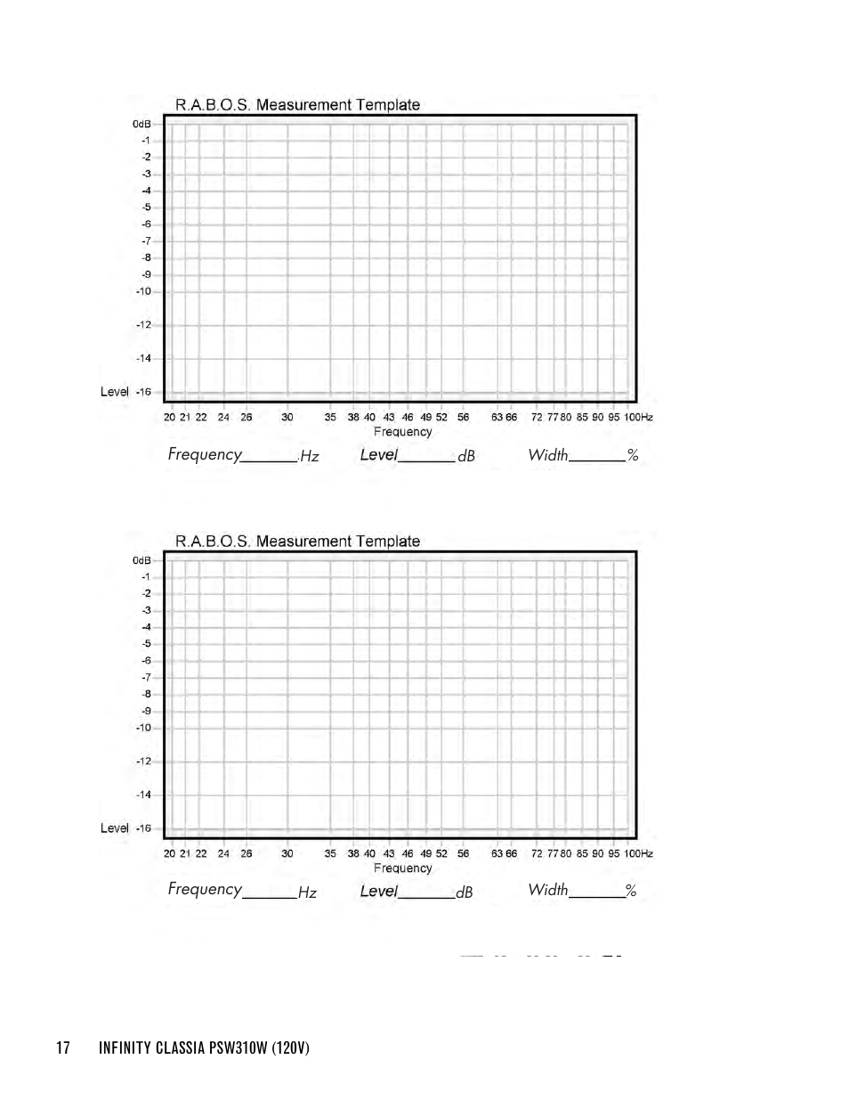 Infinity CLASSIA PSW310W User Manual | Page 20 / 24