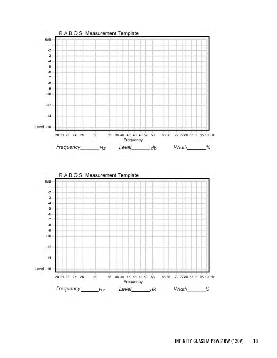 Infinity CLASSIA PSW310W User Manual | Page 21 / 24