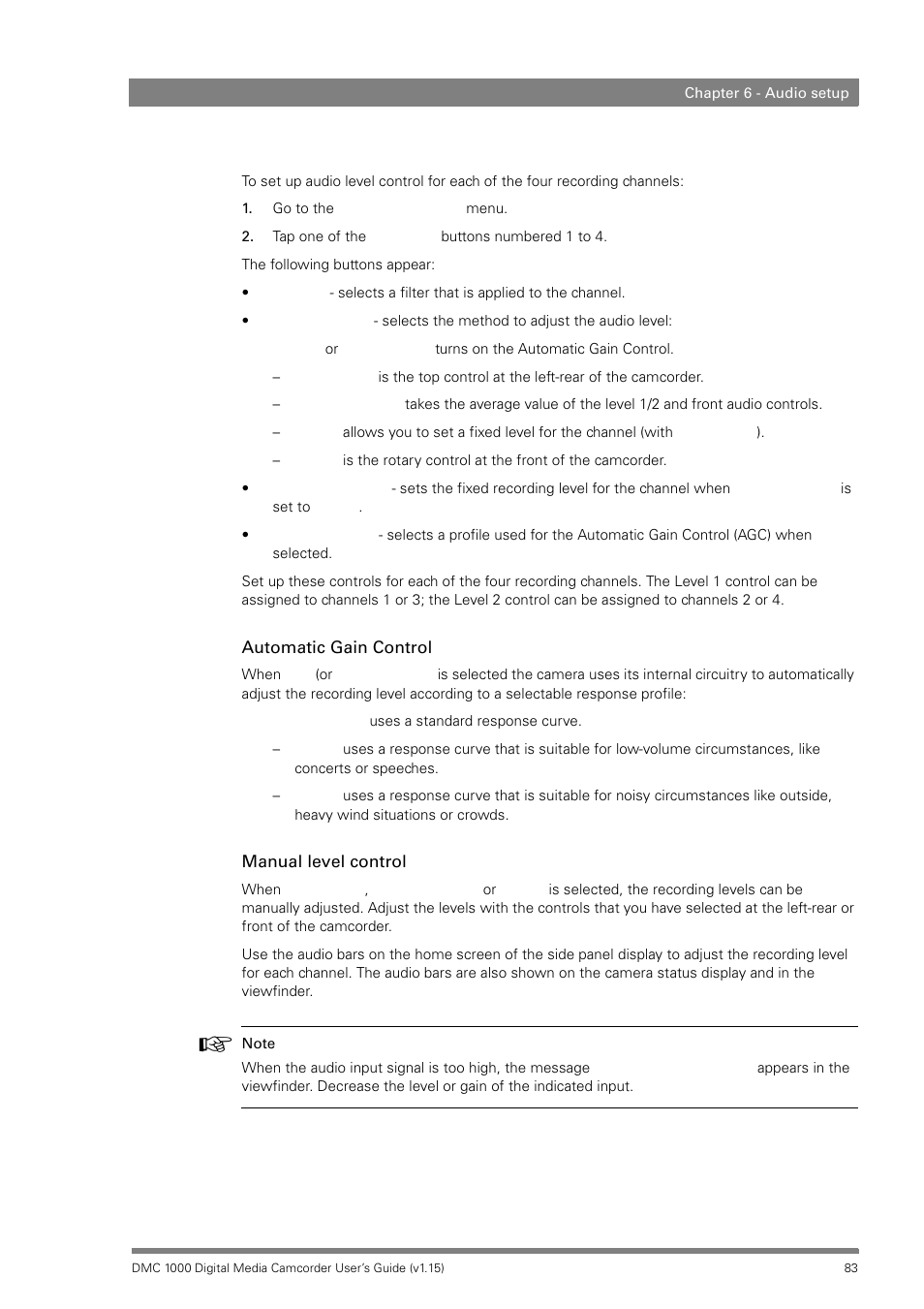 Infinity DMC 1000 User Manual | Page 83 / 150