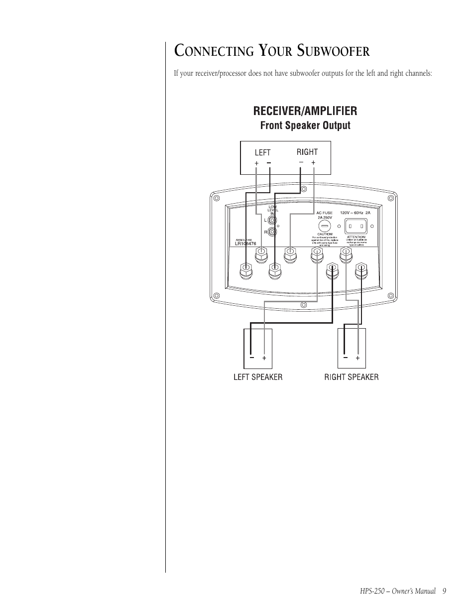 Infinity HPS-250 User Manual | Page 9 / 16