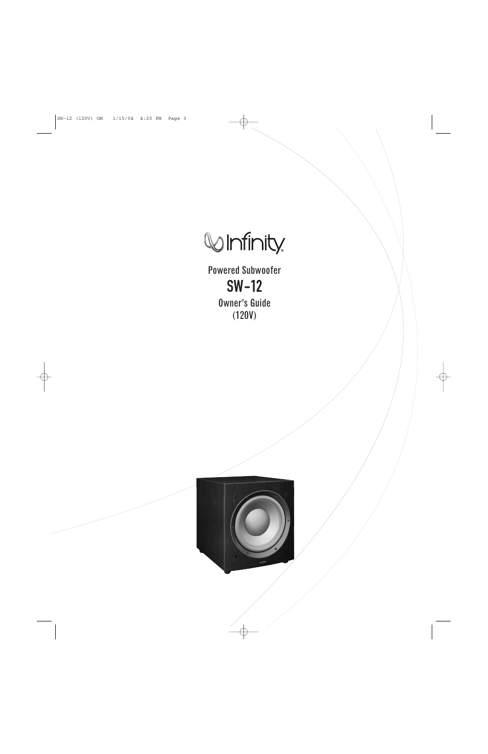 Infinity SW-12 User Manual | 12 pages