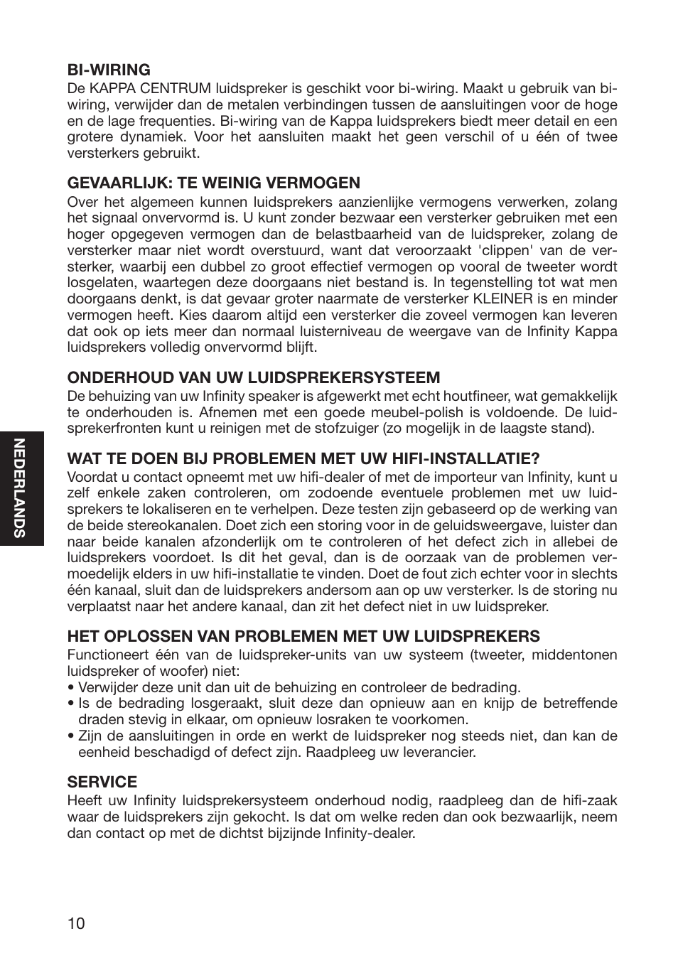 Infinity Kappa 10926 User Manual | Page 12 / 22