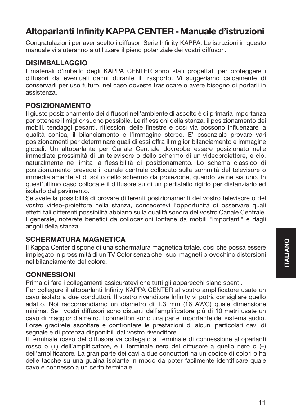 Infinity Kappa 10926 User Manual | Page 13 / 22