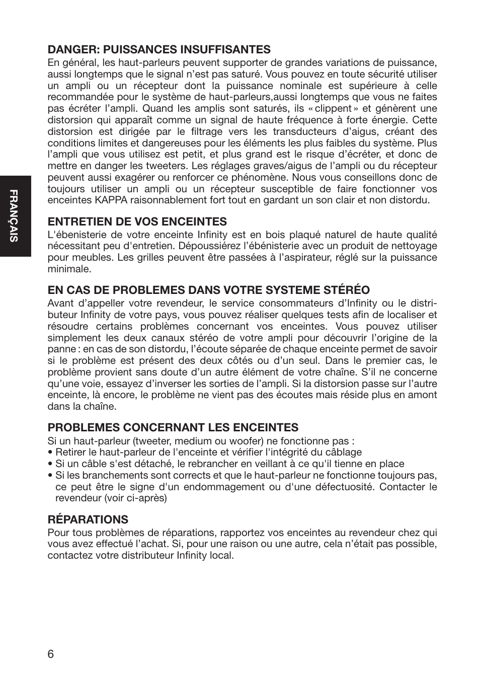 Infinity Kappa 10926 User Manual | Page 8 / 22