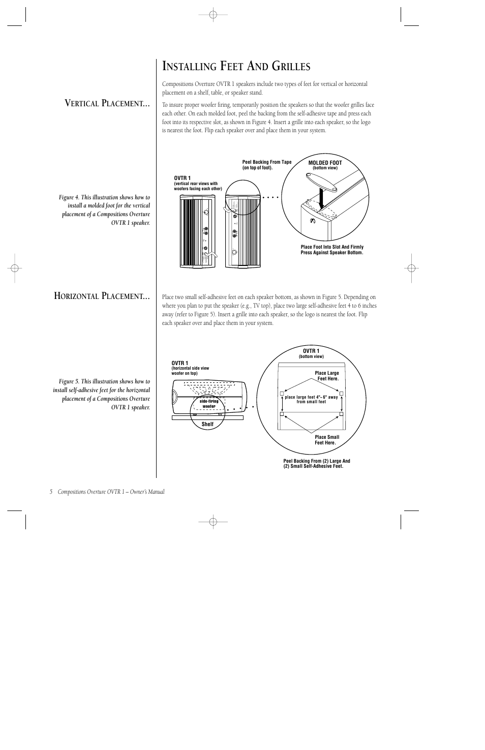 Nstalling, Rilles | Infinity COMPOSITIONSTM OVTR 1 User Manual | Page 6 / 12