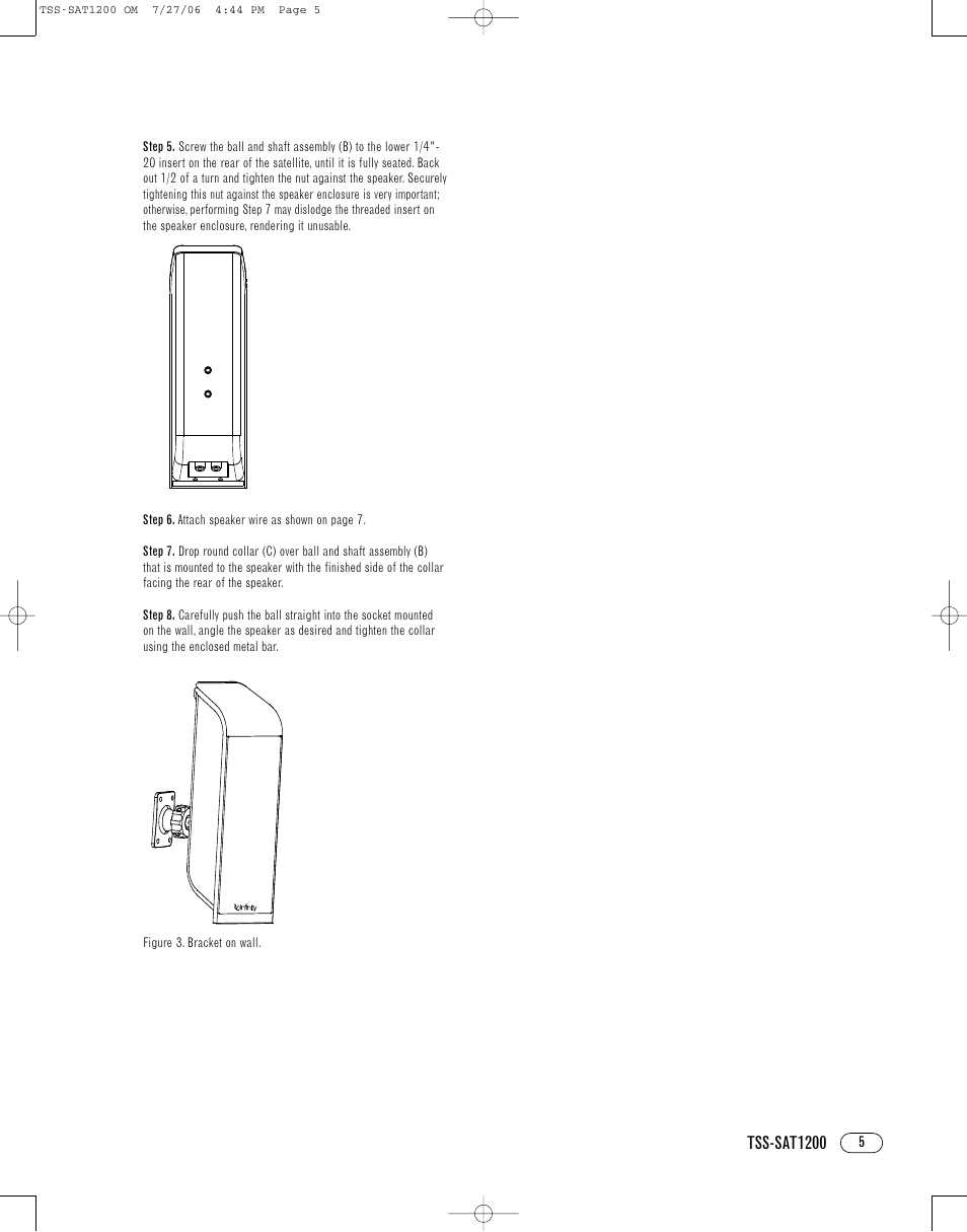 Tss-sat1200 | Infinity TSS-SAT1200 User Manual | Page 5 / 8