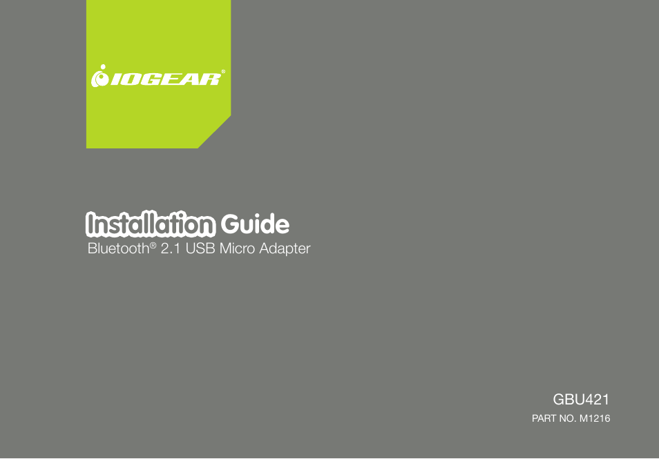 IOGear GBU421 User Manual | 64 pages
