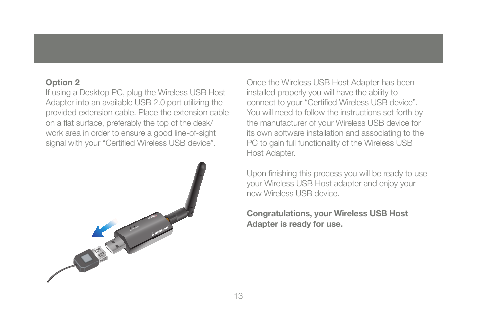 IOGear Wireless USB Hub GUWH104 User Manual | Page 13 / 30