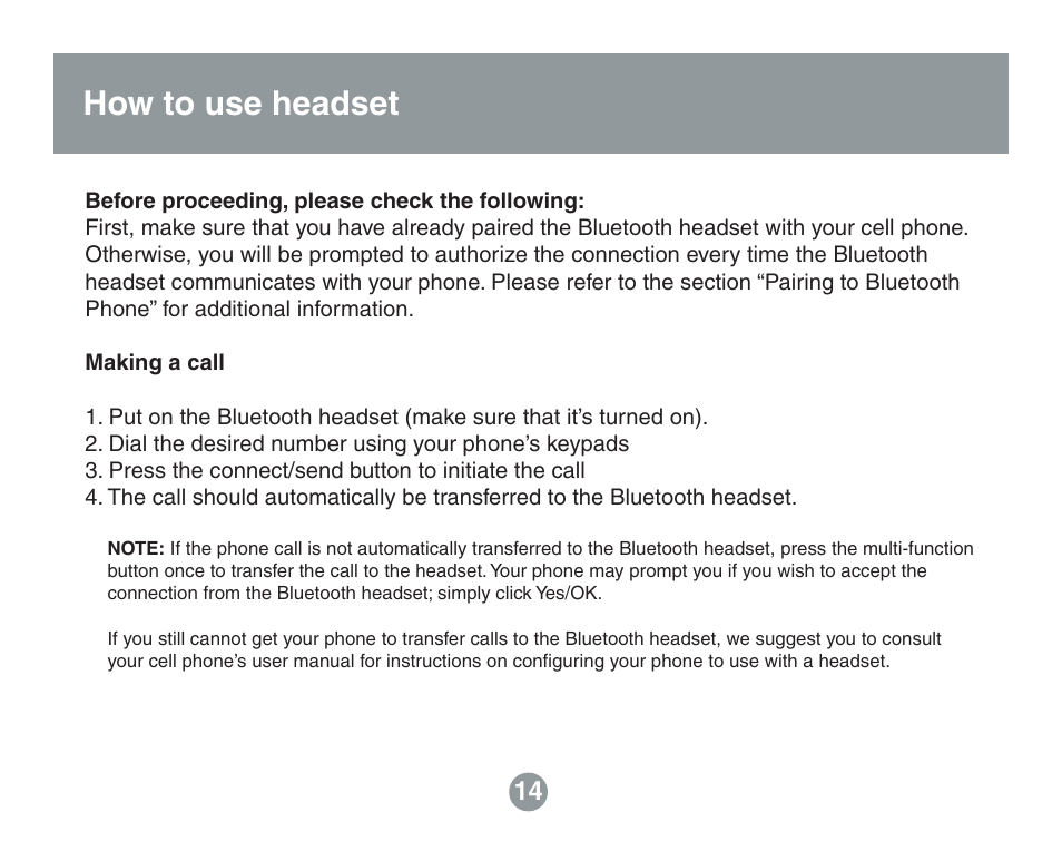 How to use headset | IOGear GBE211 User Manual | Page 12 / 54