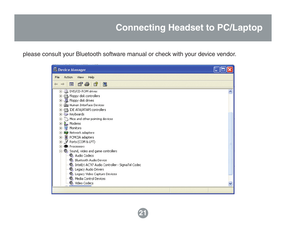 Connecting headset to pc/laptop | IOGear GBE211 User Manual | Page 19 / 54