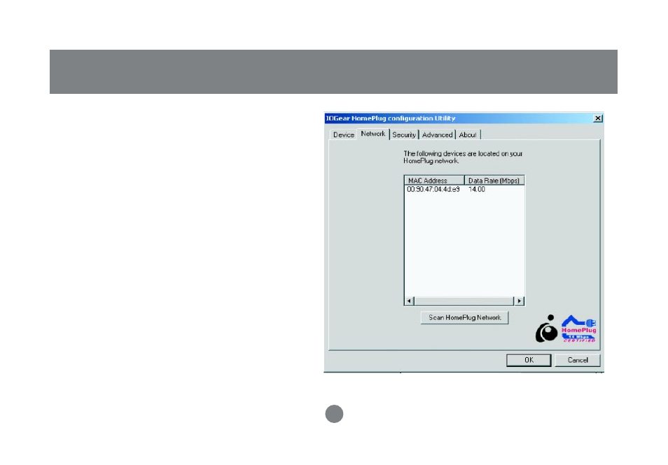 Homeplug configuration utility | IOGear GHPB31 User Manual | Page 22 / 76