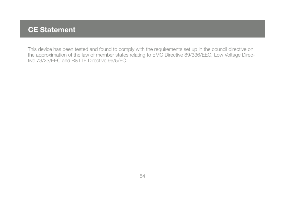 Ce statement | IOGear GCS1802 User Manual | Page 54 / 56