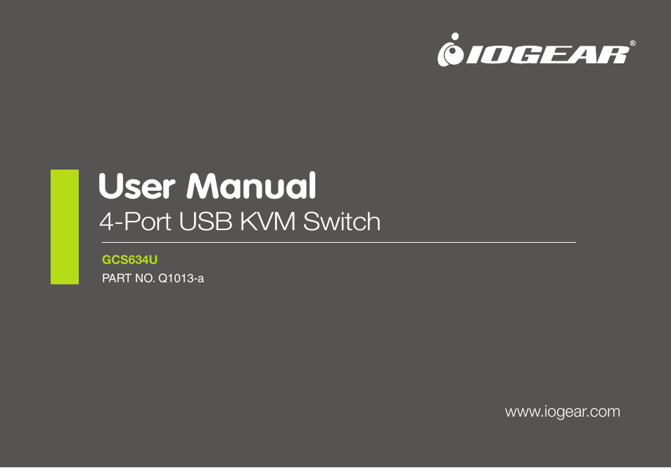 IOGear GCS634U User Manual | 22 pages