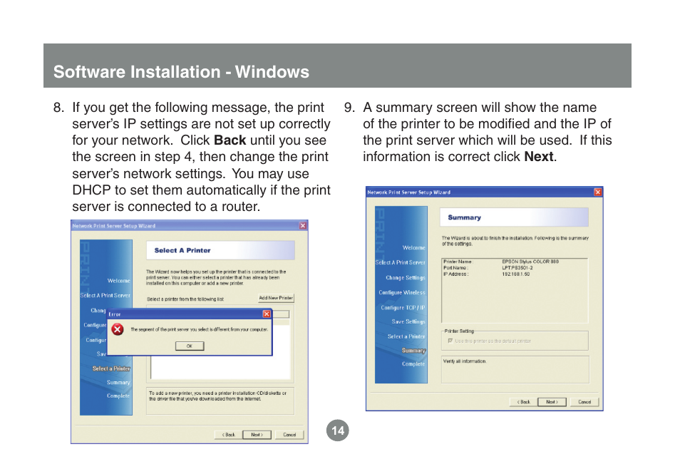 Software installation - windows | IOGear GPSU21 User Manual | Page 14 / 23