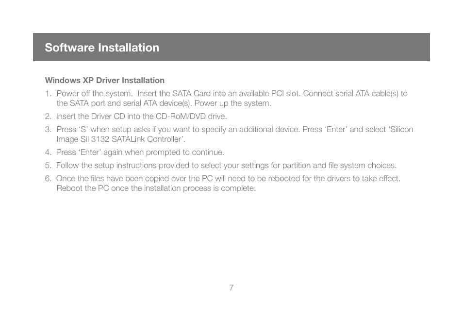 Software installation | IOGear GICe720S3W6 User Manual | Page 7 / 16