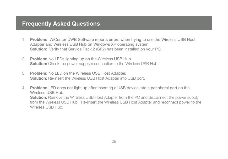 Frequently asked questions | IOGear GUWH104KIT User Manual | Page 28 / 38