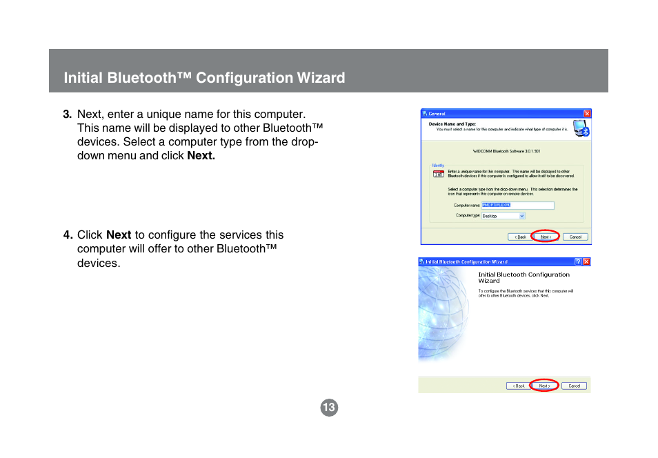 Initial bluetooth™ configuration wizard | IOGear GBU321 User Manual | Page 15 / 43