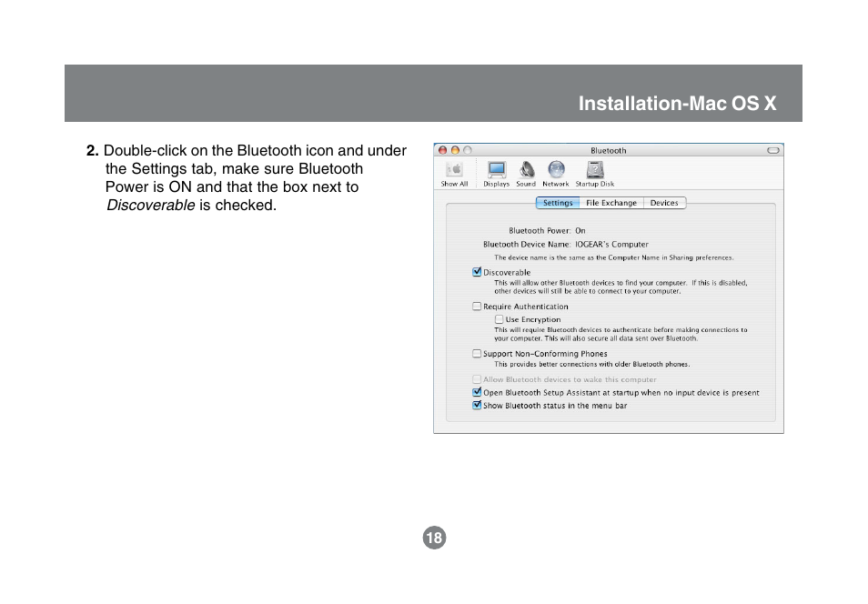 Installation-mac os x | IOGear GBU321 User Manual | Page 20 / 43