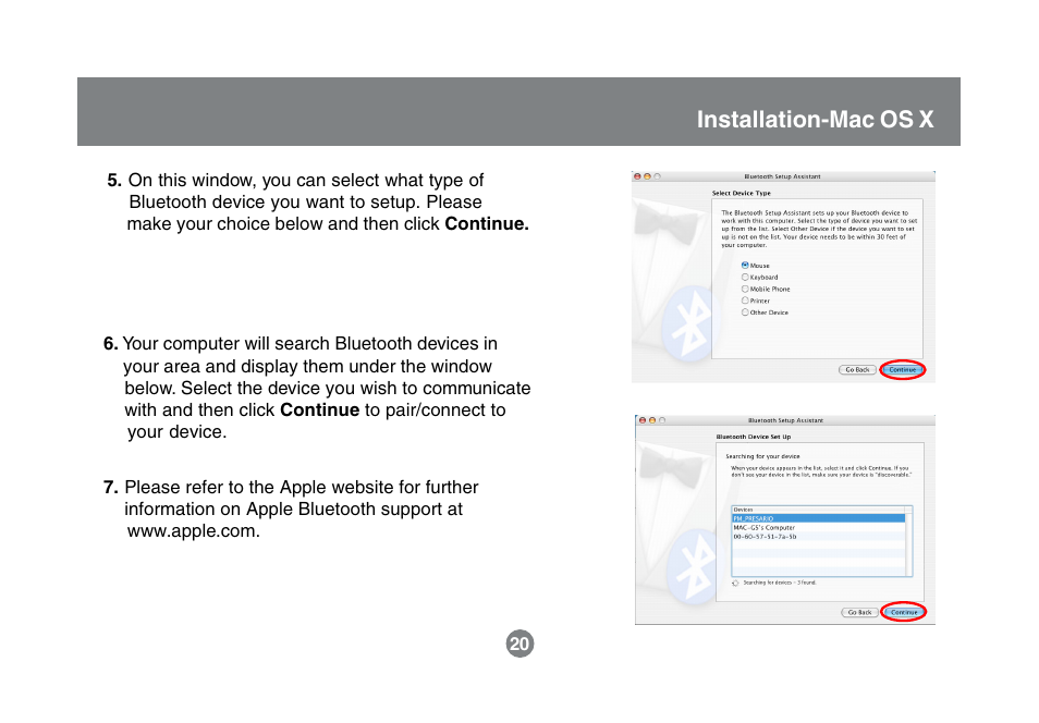 Installation-mac os x | IOGear GBU321 User Manual | Page 22 / 43