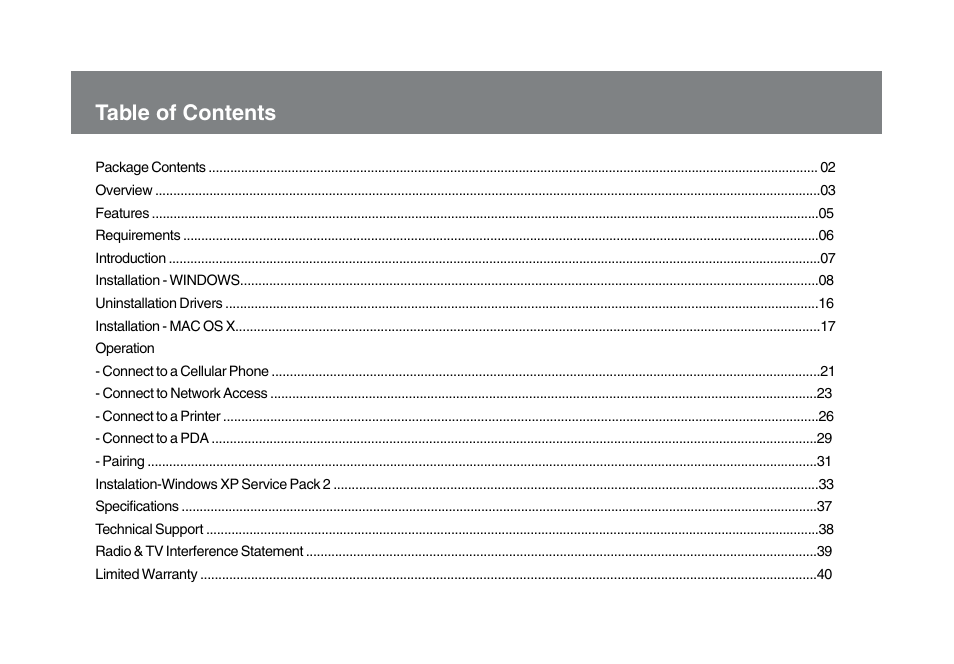 IOGear GBU321 User Manual | Page 3 / 43