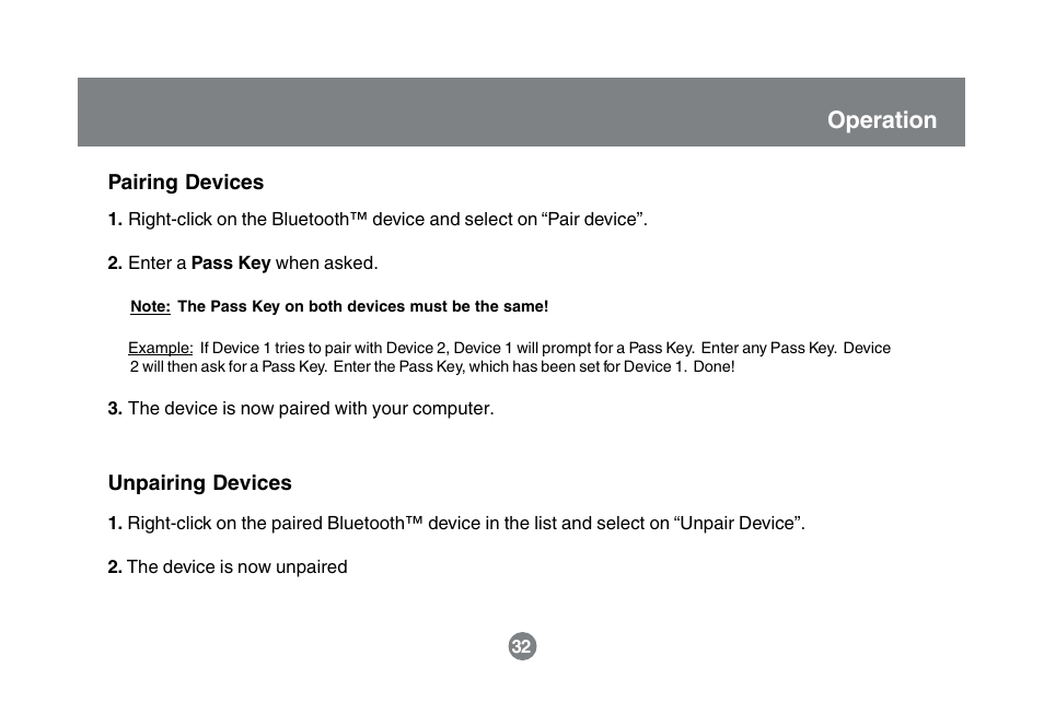 Operation | IOGear GBU321 User Manual | Page 34 / 43