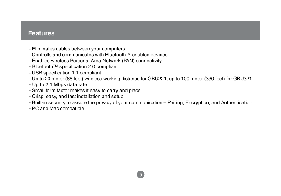 IOGear GBU321 User Manual | Page 7 / 43