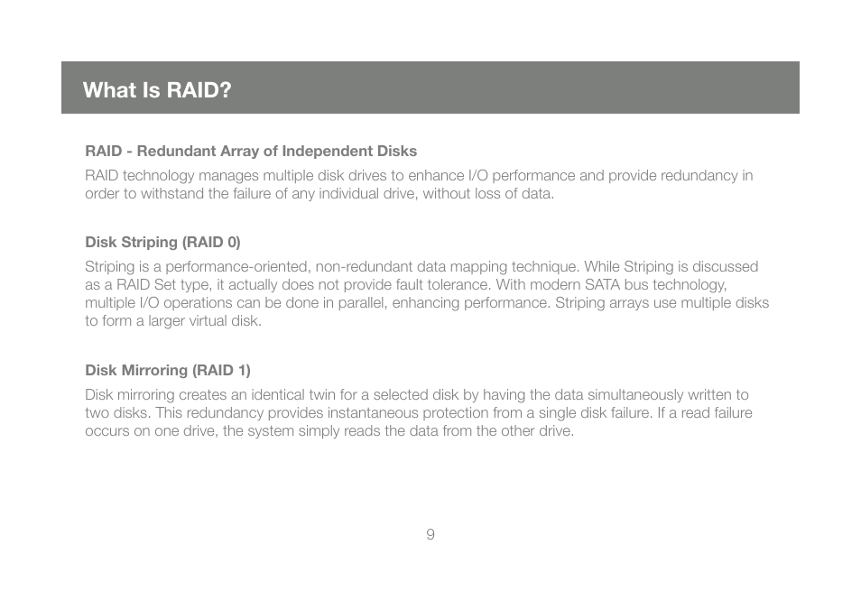 What is raid | IOGear M0557 User Manual | Page 9 / 28