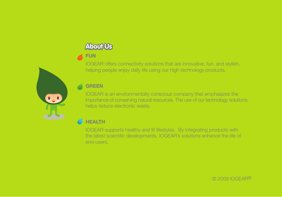 About us | IOGear M1086 User Manual | Page 40 / 40