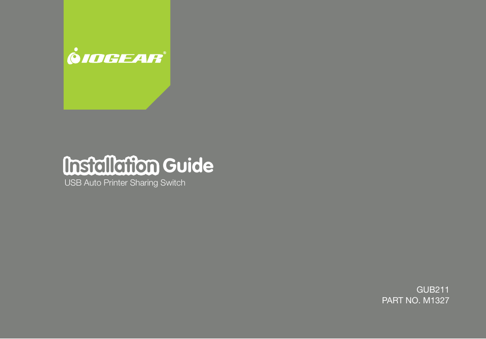 IOGear M1327 User Manual | 30 pages