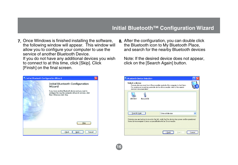 Initial bluetooth™ configuration wizard | IOGear GBU211 User Manual | Page 19 / 60