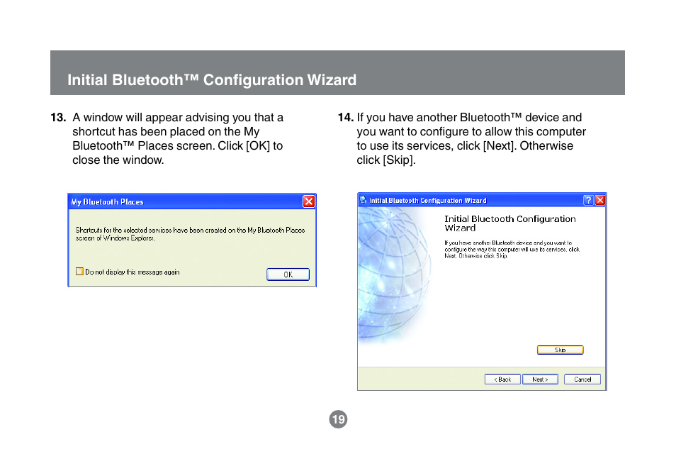 Initial bluetooth™ configuration wizard | IOGear GBU211 User Manual | Page 22 / 60