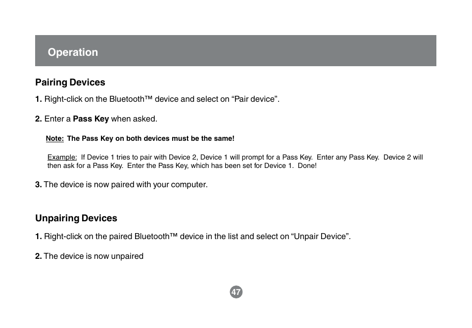 Operation | IOGear GBU211 User Manual | Page 50 / 60