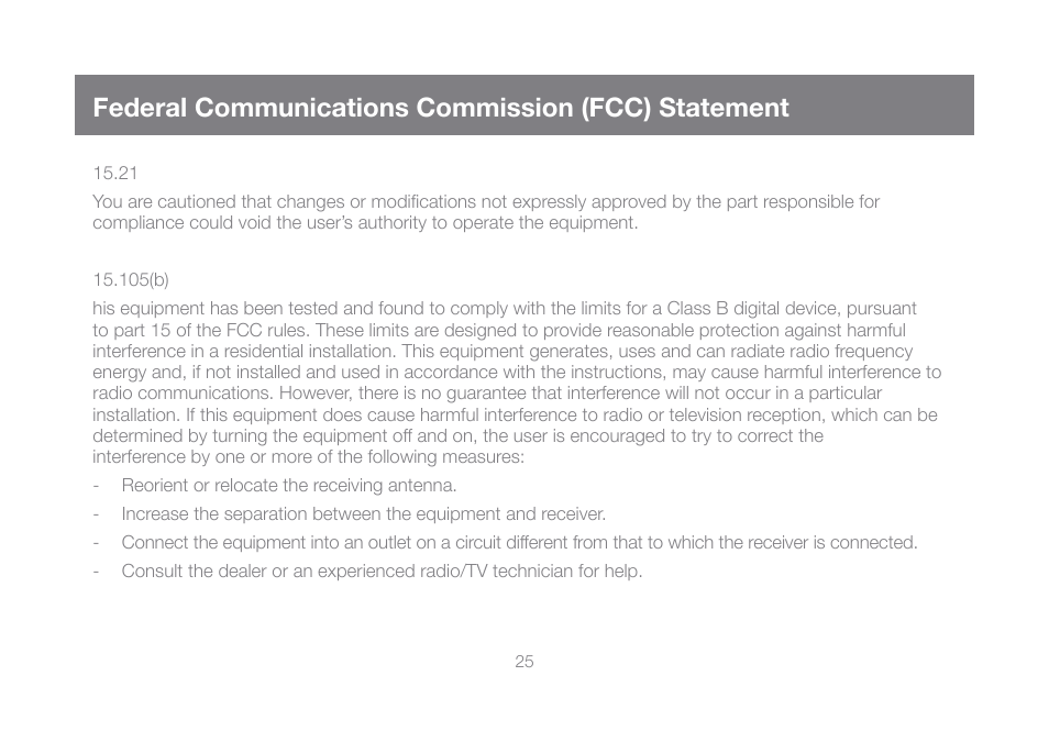 Federal communications commission (fcc) statement | IOGear GCS932UB User Manual | Page 25 / 32