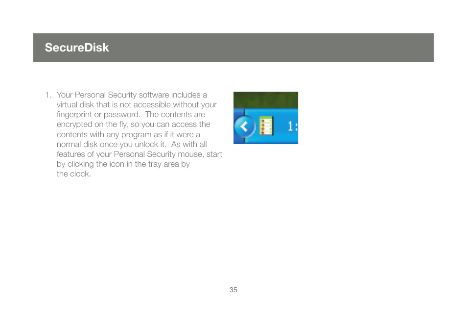 Securedisk | IOGear GMEFP1W6 User Manual | Page 35 / 64