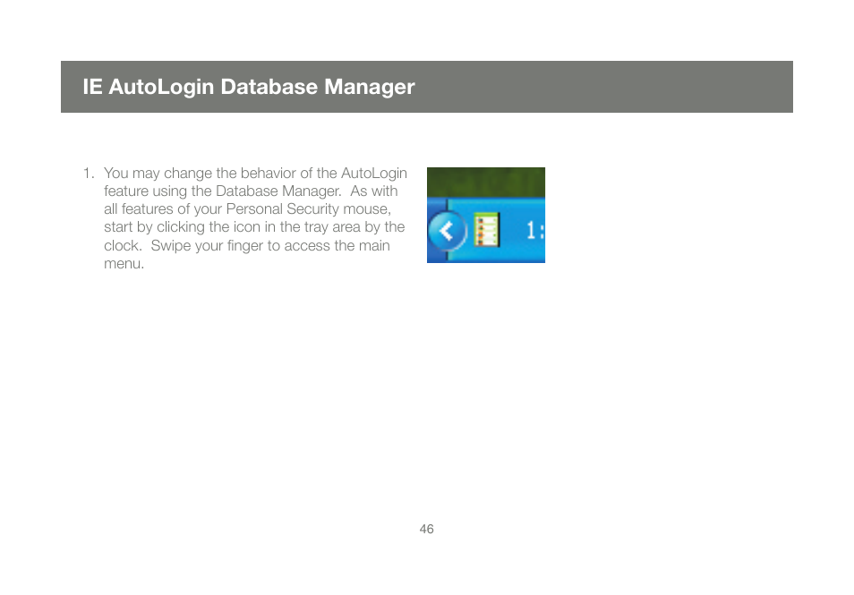 Ie autologin database manager | IOGear GMEFP1W6 User Manual | Page 46 / 64