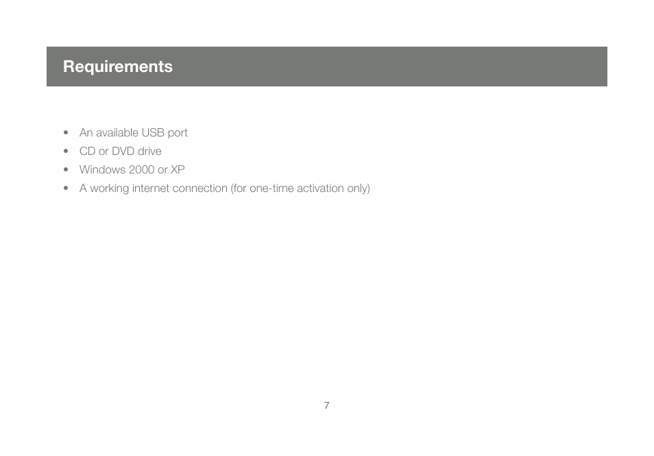 Requirements | IOGear GMEFP1W6 User Manual | Page 7 / 64