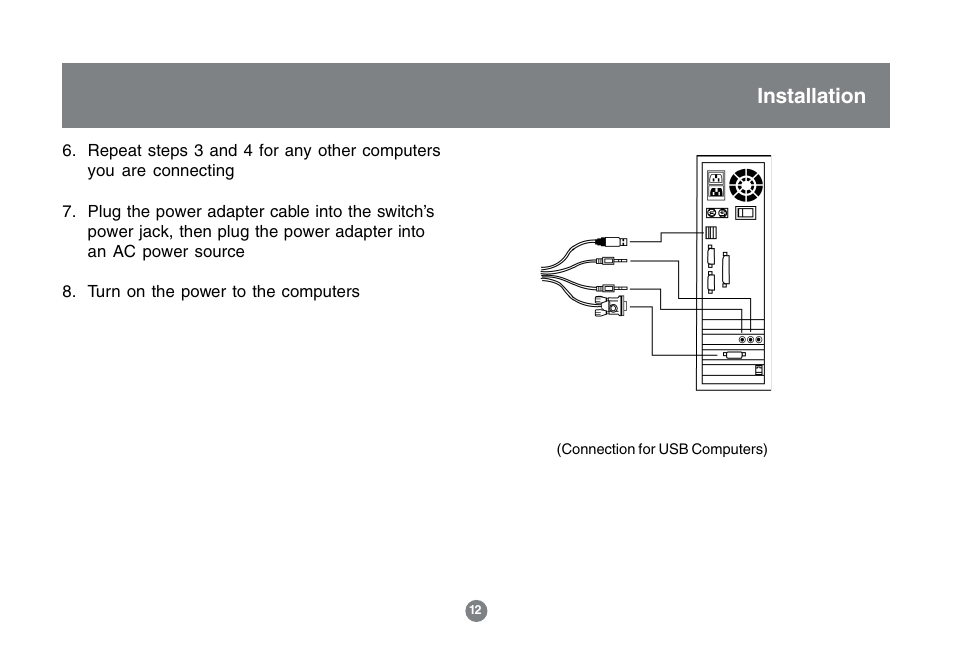 Installation | IOGear GCS1762 User Manual | Page 14 / 45